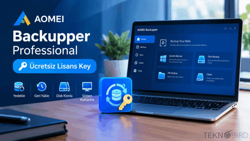 AOMEI Backupper Professional 8.4 – Ücretsiz Lisans Key