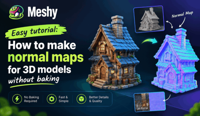 Easy Tutorial: How to Make Normal Maps for 3D Models Without Baking