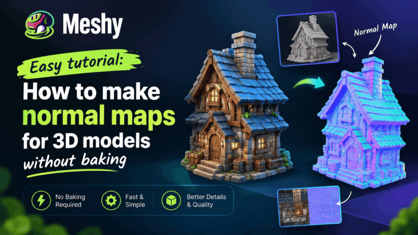 Easy Tutorial: How to Make Normal Maps for 3D Models Without Baking