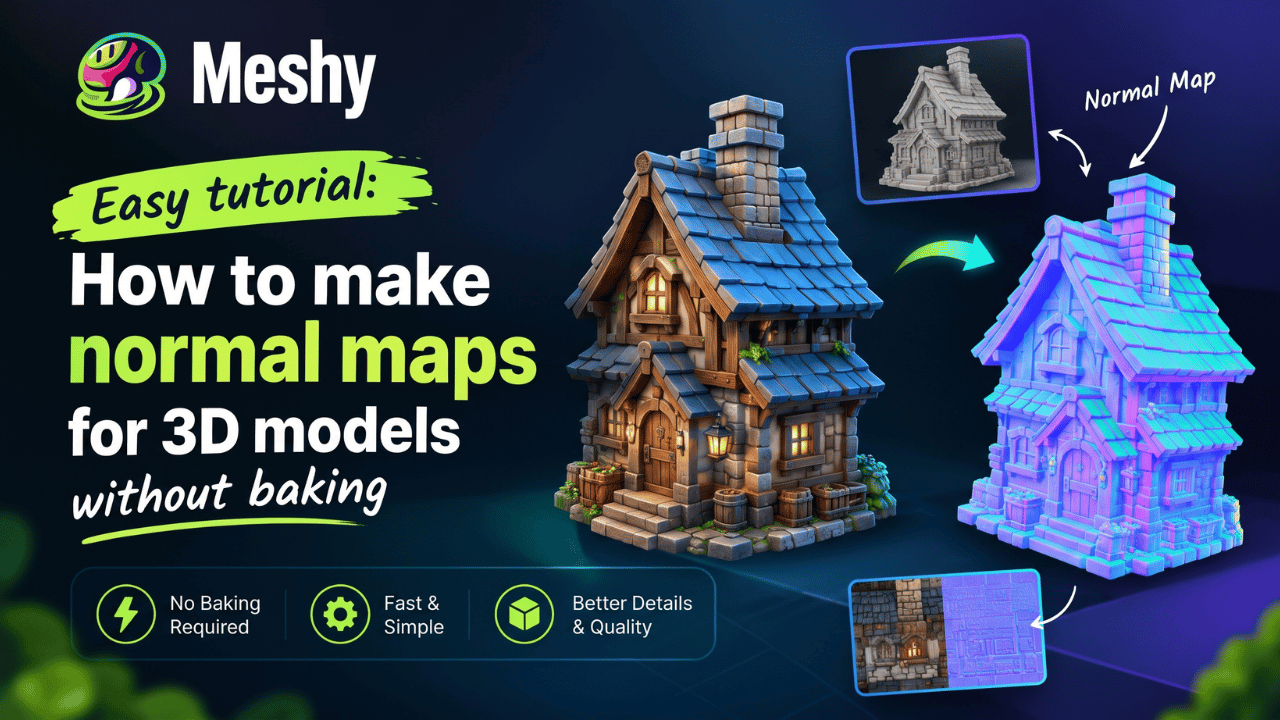 Easy Tutorial: How to Make Normal Maps for 3D Models Without Baking ...