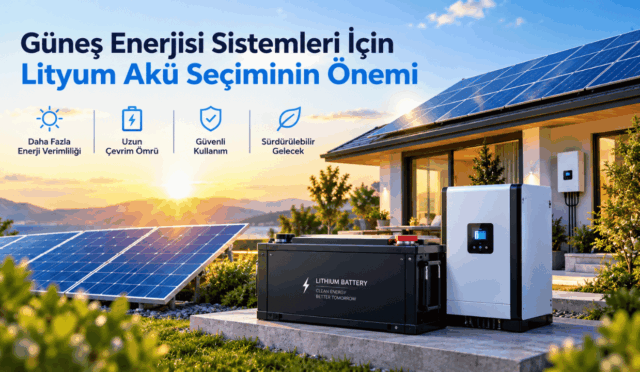 Güneş Enerjisi Sistemleri İçin Lityum Akü Seçiminin Önemi