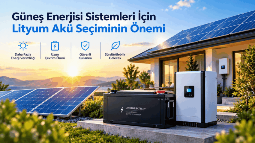 Güneş Enerjisi Sistemleri İçin Lityum Akü Seçiminin Önemi