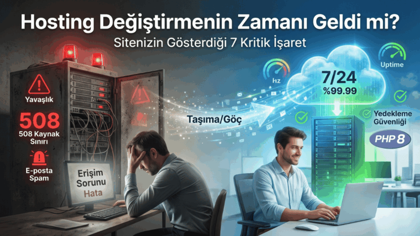 Hosting Değiştirmenin Zamanı Geldiğini Gösteren 7 İşaret