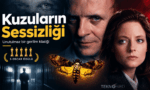 Kuzuların Sessizliği filminden Anthony Hopkins ve Jodie Foster'ın portreleri ile filmin simgesi kurukafalı kelebeğin yer aldığı 5 Oscar ödüllü afiş tasarımı.