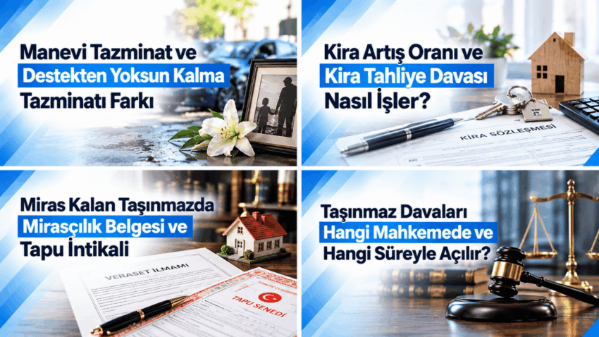 Manevi Tazminat ve Destekten Yoksun Kalma Tazminatı Farkı