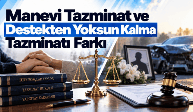 Manevi Tazminat ve Destekten Yoksun Kalma Tazminatı Farkı