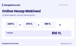 Online Hesap Makinesi ile Bilgisayardan ve Telefondan Pratik İşlemler