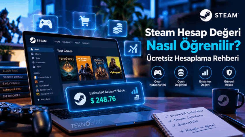 Steam Hesap Değeri Nasıl Öğrenilir? Ücretsiz Hesaplama Rehberi