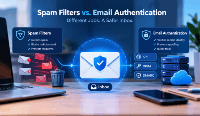 The Difference Between Spam Filters and Email Authentication