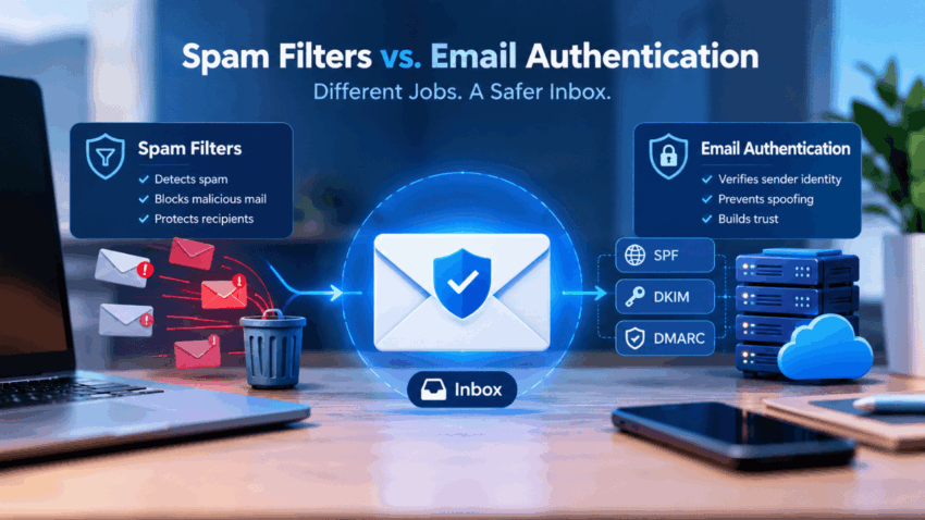 The Difference Between Spam Filters and Email Authentication