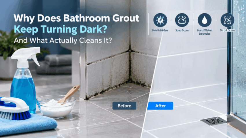 Why Does Bathroom Grout Keep Turning Dark, and What Actually Cleans It?
